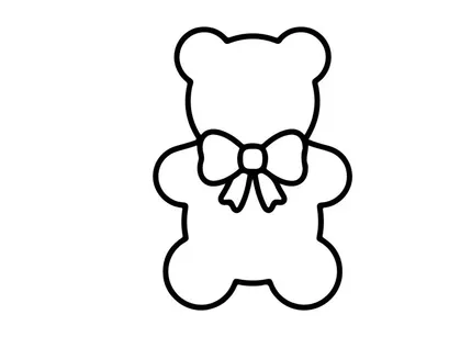 Boneka teddy lucu dengan dasi kupu-kupu hitam. Maskot beruang boneka yang menggemaskan untuk tema liburan dan hadiah.