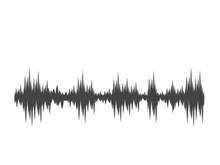 Sound waves vector illustration