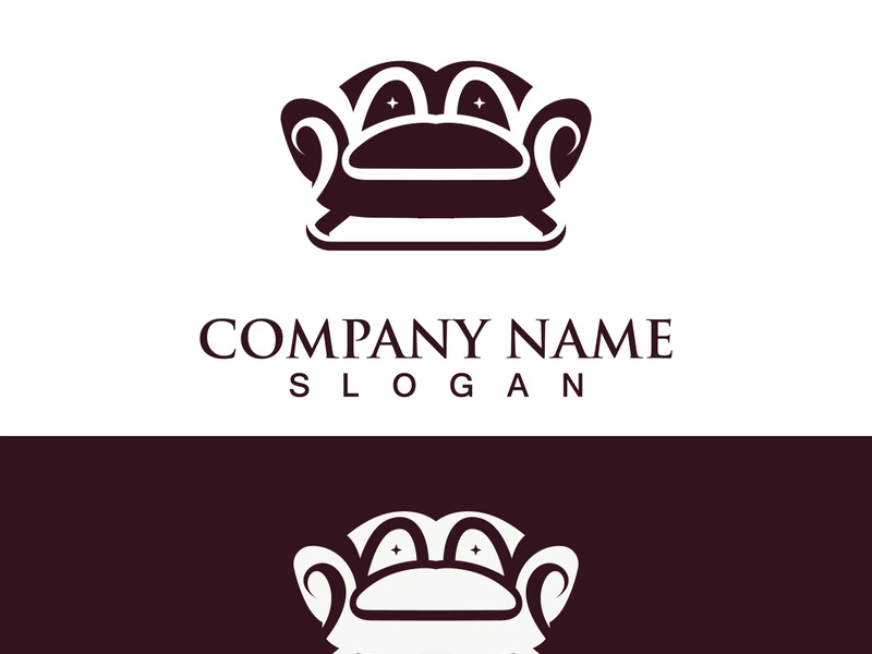 Chair furniture logo image creative design modern vector template