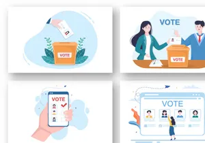 14 Political Candidate Design Illustration
