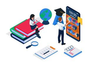 Online education illustration v6