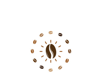 Premium coffee bean logo design. preview picture