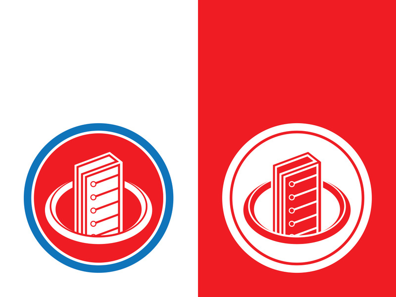 Digital book logo technology vector icon design