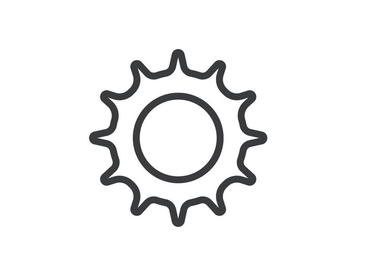 Gear icon logo vector