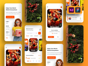 Netflix Movie Apps Design preview picture