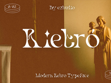 Rietro Modern Retro Typeface preview picture
