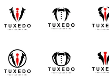 Tuxedo logo, Suit And Tie Vector