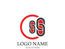 S letter creative icon logo design elegant vector illustration