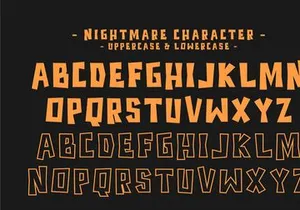 Nightmare - Halloween Display Font