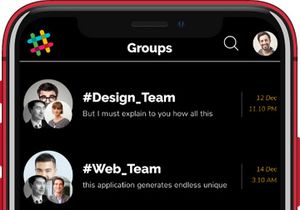 Slack Dark Version - UI Kit