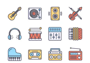 Music Icons Color