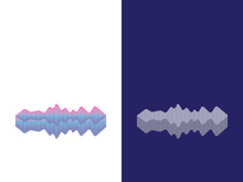 Sound waves vector illustration design template