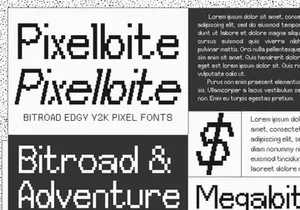 Bitroad Edgy Y2K Pixel Font