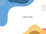 Hand drawn minimalist fluid shapes background