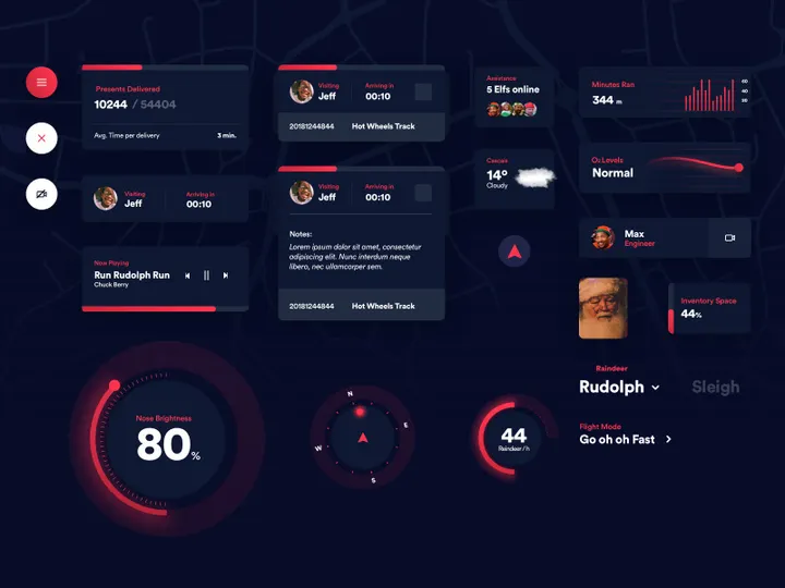 Santa's Little Helper Free UI Kit