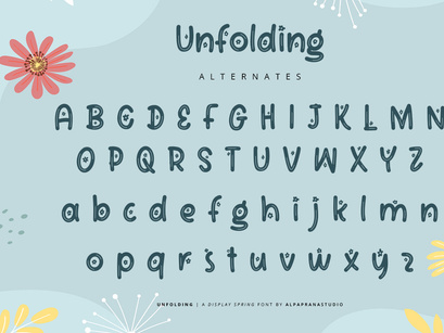 Unfolding - Decorative Display Font
