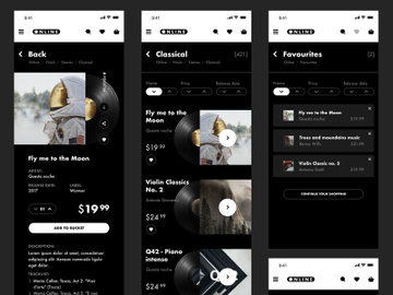 Vinyl Store - A Free eCommerce UI Kit preview picture