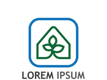 Natural green leaf logo. preview picture