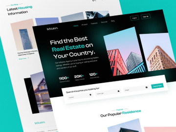 InState - Real Estate Landing Page Design preview picture