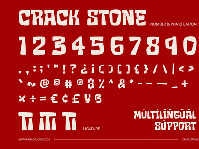 Crack Stone - Display Font