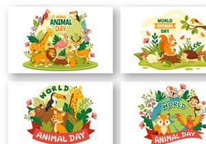 15 World Animal Day Illustration
