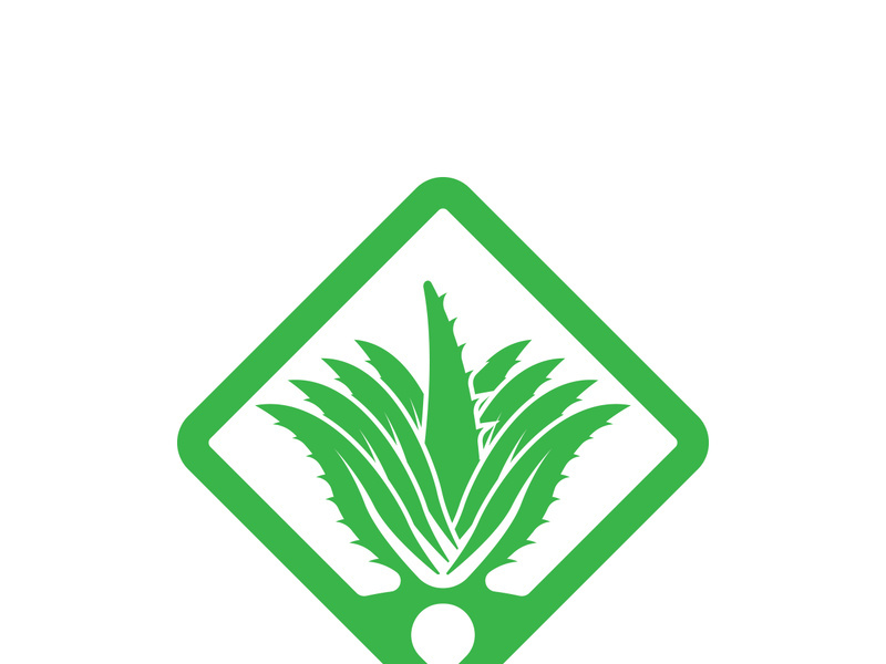 Aloe Vera logo icon design symbol beauty skin care