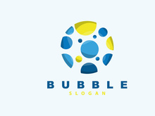 Bubble Logo, Beautiful Bubble Vector, Design Inspiration Element