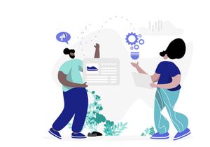 Social Media flat illustration