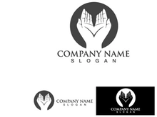 Hand Hope Logo And Symbol Care Vector