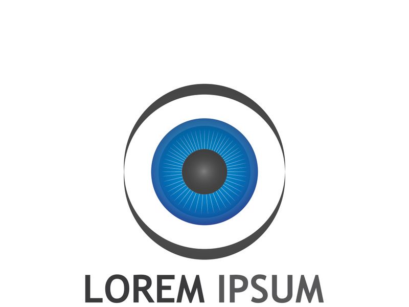 Eye logo with modern concept.