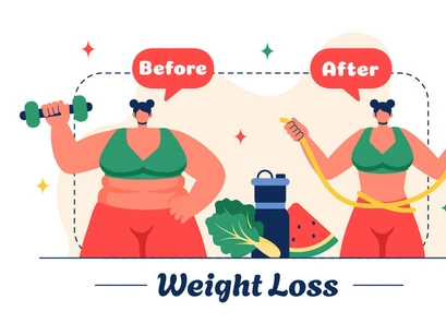 15 Weight Loss Progress Illustration