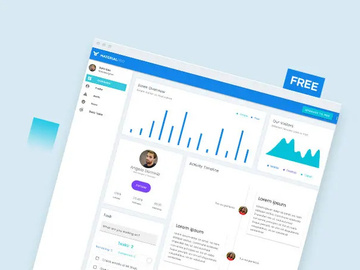MaterialPro Free Vuetify Admin Dashboard Template preview picture