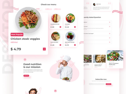 Vouwd - Landing Page for Healthy Food
