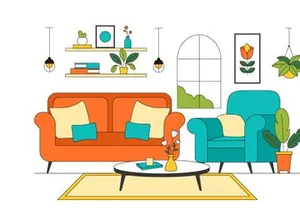 10 Living Room Illustration