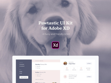 Pawtastic UI Kit for Adobe XD preview picture
