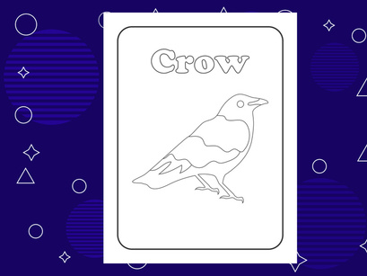 10 Pages Bird coloring page or books for kids. Vector illustration