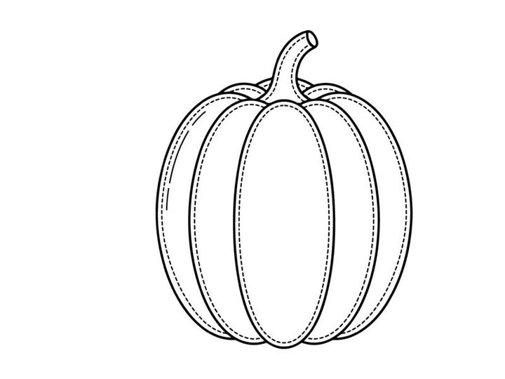 Cute pumpkin illustration for autumn decor. Perfect for seasonal design projects.