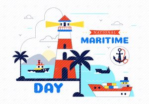 10 National Maritime Day Illustration