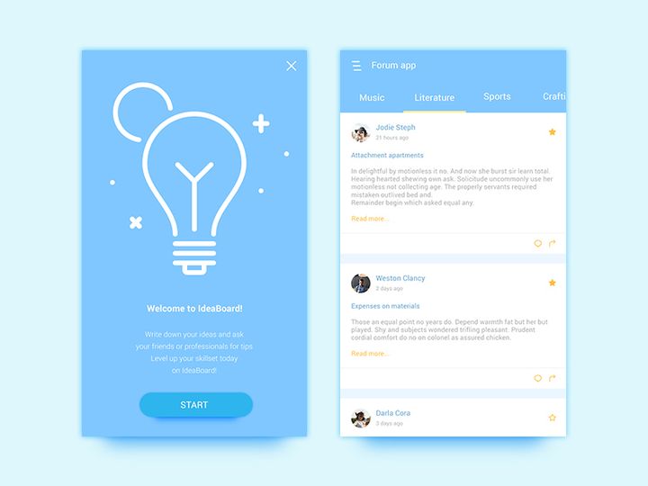 Forum App UI