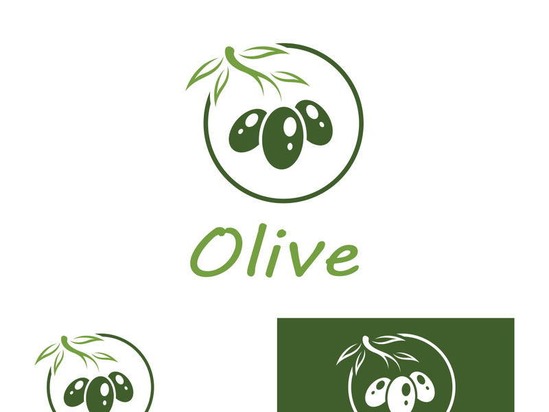 Olive fruit logo design.