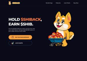 NFT Landing Homepage Art Design Web and Mobile $SHIB