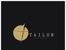 tailor logo icon illustration template combination of buttons for clothes, thread and sewing machine, for clothing product design, convection companies, fashion in vector form