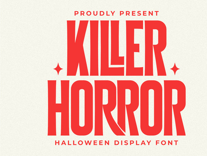 Killer Horror - Halloween Display Font