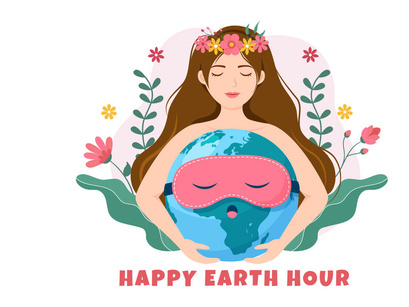 14 Happy Earth Hour Day Illustration