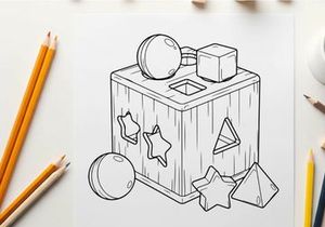 Christmas gift box with stars vector illustration