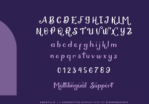 Amaryllis - Handwritten Font