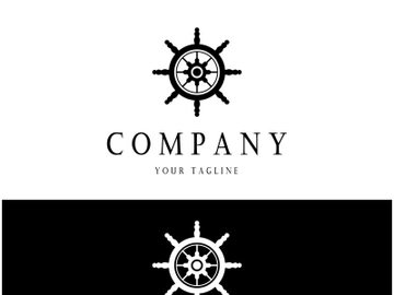 The cruise logo,ship steering logo, boat, yacht, rope, maritime, anchor. Logo for business, sailor, sailing, tourism preview picture