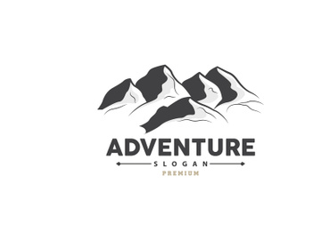 Mountain Logo, Nature Landscape Vector, Premium Elegant Simple Design preview picture