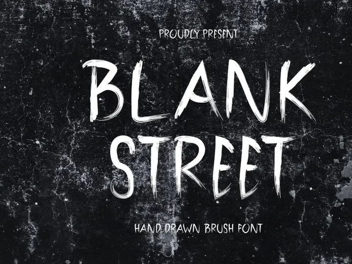 Blank Street - Hand Drawn Brush Font