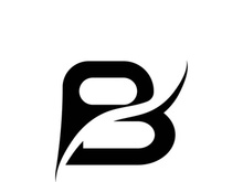 B letter logo template vector illustration